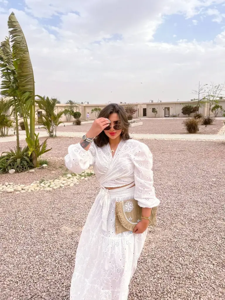 White wrap set
